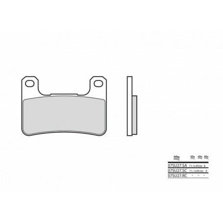 Brembo Brake Pads Brembo 07SU27RC Extreme Racing