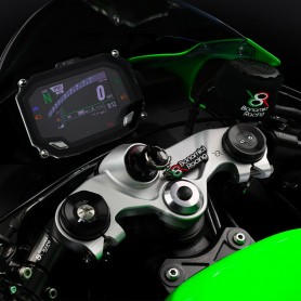 Bonamici Aluminum Top Triple Clamp Kawasaki ZX-6R "Standard" 24- - SILVER
