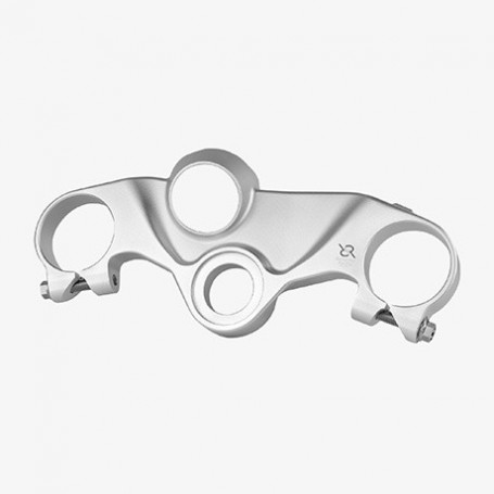 Bonamici Aluminum Top Triple Clamp Kawasaki ZX-6R "Standard" 24- - SILVER
