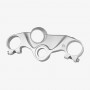 Bonamici Aluminum Top Triple Clamp Kawasaki ZX-6R "Standard" 24- - SILVER