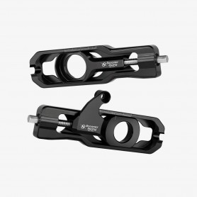 Bonamici Aluminum Chain Adjuster With Brake Caliper Support Yamaha YZF R6 17- - BLACK