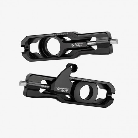 Bonamici Aluminum Chain Adjuster With Brake Caliper Support Yamaha YZF R6 17- - BLACK