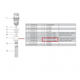 Öhlins Preload tube 31/ 36 Optional stroke +5mm FKR 104 S1000RR 10-18