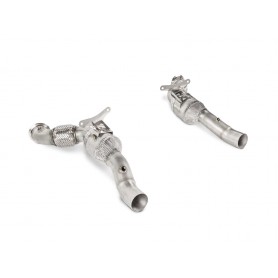 Akrapovic Link Pipe Set w Cat (SS) Ferrari NHS