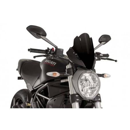 Touring Screen Ducati Monster 1200R 16 -18  C/Blac