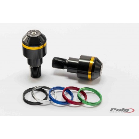 Short Bar End W/Rings Yamaha Mt-09 C/Black