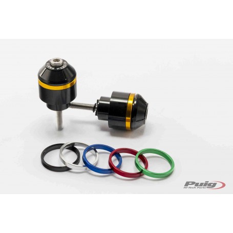 Short Bar End W/Rings Honda Cb500 C/Black