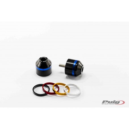 Short Bar End W/Rings Aprilia C/Black