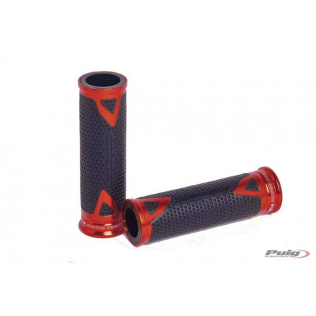 Grips By Pair Puig Hi-Tech Radical Alu 123Mm C/Red