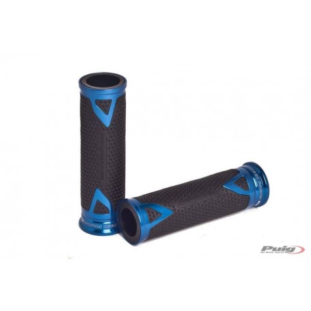 Grips By Pair Puig Hi-Tech Radical Alu 123Mm C/Blu