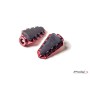 Footrests Hi-Tech Trail Right/Left C/Red