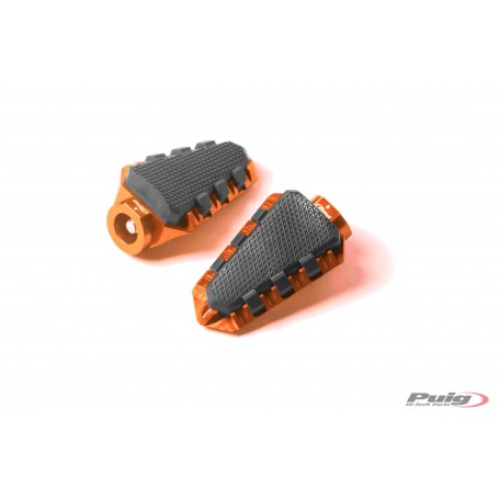 Footrests Hi-Tech Trail Right/Left C/Orange