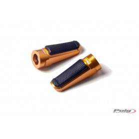 Footpegs Racing+Rubber Rig/Left C/Gold