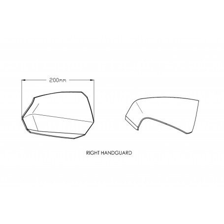 Hand Guards Universal Maxiscooter C/Clear