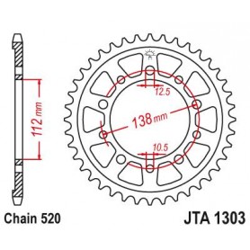 Aluminium Rear Race Sprocket. JTA1303.42