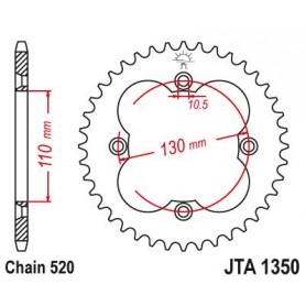Aluminium Rear Race Sprocket. JTA1350.38