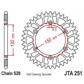 Aluminium Rear Race Sprocket. JTA251.47
