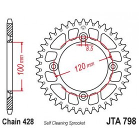 Aluminium Rear Race Sprocket. JTA798.48