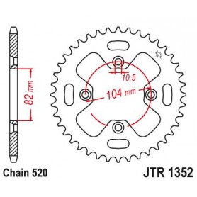 Steel Rear Sprocket. JTR1352.40