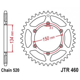 Steel Rear Sprocket. JTR460.42