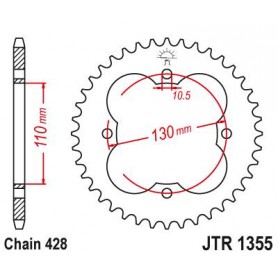 Steel Rear Sprocket. JTR1355.48