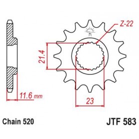 Steel Front Sprocket. JTF583.13