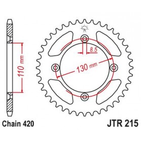 Steel Rear Sprocket. JTR215.50