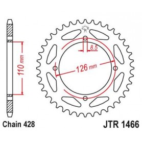 Steel Rear Sprocket. JTR1466.44