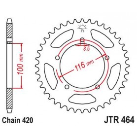 Steel Rear Sprocket. JTR464.44