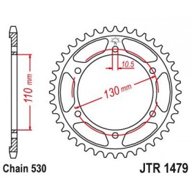 Steel Rear Sprocket. JTR1479.47