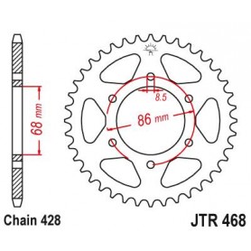 Steel Rear Sprocket. JTR468.36