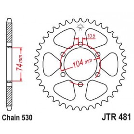 Steel Rear Sprocket. JTR481.40