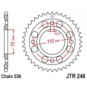 Steel Rear Sprocket. JTR246.36