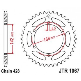 Steel Rear Sprocket. JTR1067.52