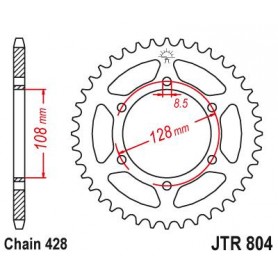 Steel Rear Sprocket. JTR804.42