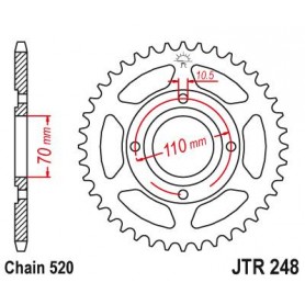 Steel Rear Sprocket. JTR248.44