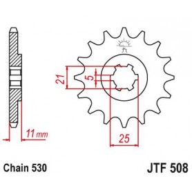 Steel Front Sprocket. JTF508.14