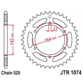 Steel Rear Sprocket. JTR1074.44