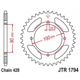 Steel Rear Sprocket. JTR1794.45