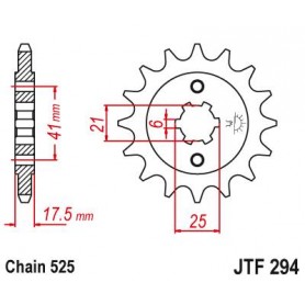 Steel Front Sprocket. JTF294.14