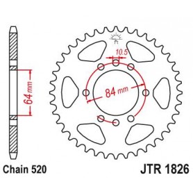 Steel Rear Sprocket. JTR1826.39