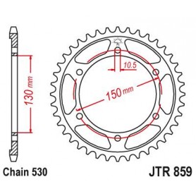 Steel Rear Sprocket. JTR859.48