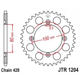Steel Rear Sprocket. JTR1204.46