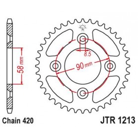 Steel Rear Sprocket. JTR1213.37