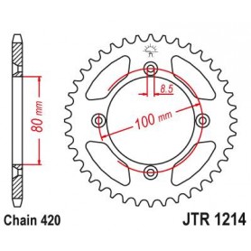 Steel Rear Sprocket. JTR1214.36