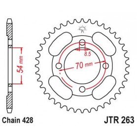 Steel Rear Sprocket. JTR263.36