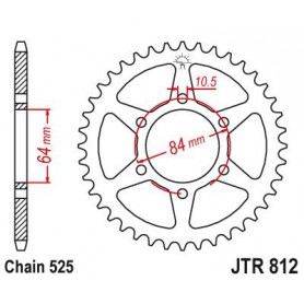 Steel Rear Sprocket. JTR812.43