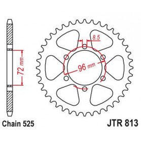Steel Rear Sprocket. JTR813.39