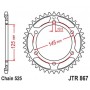 Steel Rear Sprocket. JTR867.42