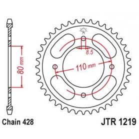 Steel Rear Sprocket. JTR1219.42